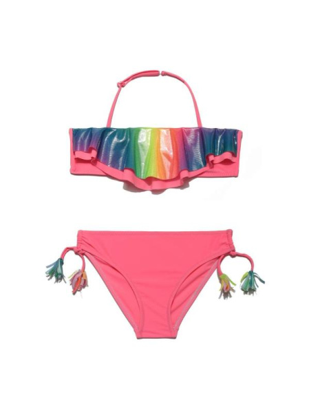 Купальник с радужными воланами RAINBOW