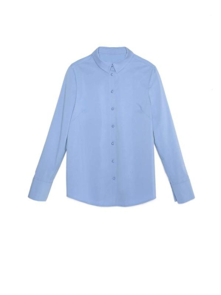 Классическая однотонная рубашка из хлопка LBL 1041