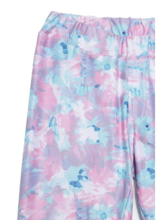Джеггинсы с акварельным принтом ASTER, р.170-90, pink-white || Джеггінси з акварельними принтом ASTER, р. 170-90, pink / white