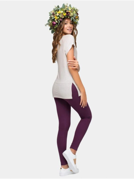 Удлиненная футболка с разрезами по бокам LD 611 Удлиненная футболка с разрезами по бокам LD 611