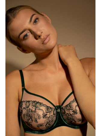 Бюстгальтер с мягкой чашкой Samanta Ola A143 Изумрудно-телесный