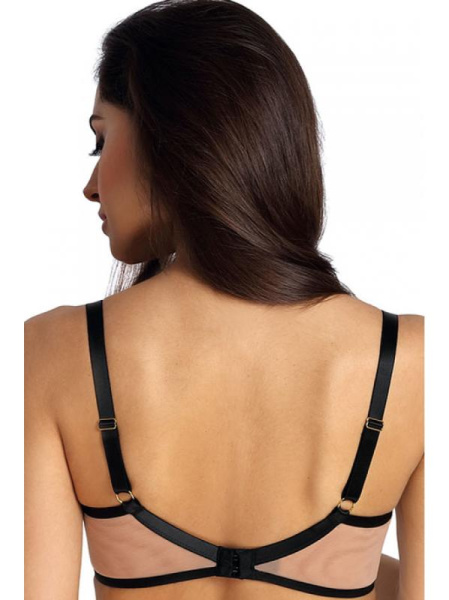 Бюстгальтер с мягкой чашкой Ewa Bien Carmen B161 Черно-телесный