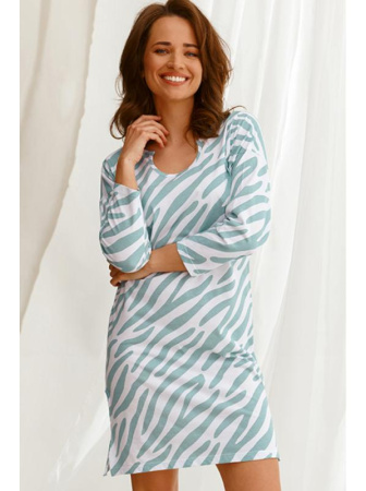Ночная рубашка Taro Carla 2568 Зелено-белый