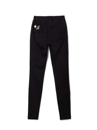 Ультраэластичные джеггинсы с металлической вышивкой FLORES || Ультраэластичные джеггінси з металевої вишивкою FLORES, р. 164-94, Nero