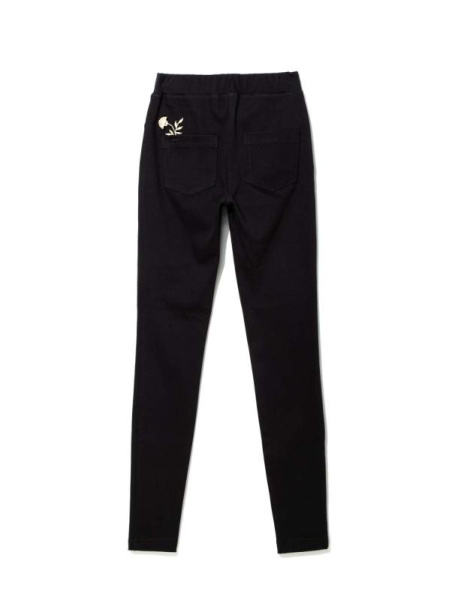 Ультраэластичные джеггинсы с металлической вышивкой FLORES, р.164-106, Nero