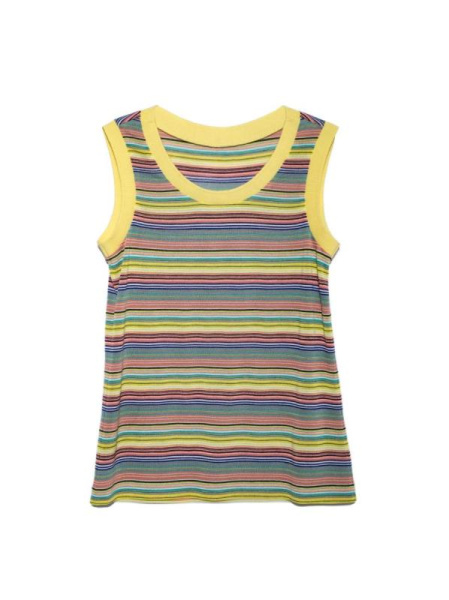 Топ в полоску с эластичными манжетами LD 921-1 Топ в полоску с эластичными манжетами LD 921-1