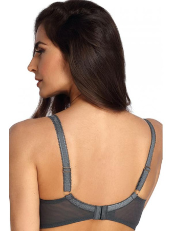 Бюстгальтер полумягкий Ewa Bien Tamal B150 Графитово-бирюзово-золотой