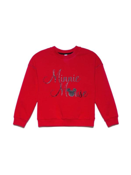 Хлопковый свитшот с мерцающей надписью Disney DD 970