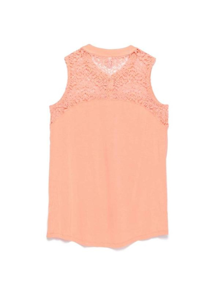 Футболка с кружевом и планкой на пуговицах LD 514 Футболка с кружевом и планкой на пуговицах LD 514