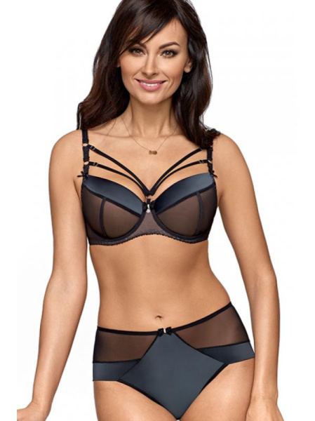 Комплект Ava Bad Romance - бюстгальтер push up AV 1803 и бразилианки AV 1803/b Черный