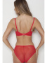 Комплект Samanta Poppy - бюстгальтер с мягкой чашкой A122 и полные трусики B400 Красный