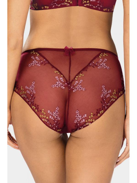 Полные трусики Ewa Bien Sansa C124 Бордо-золотой