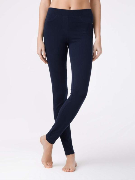 Моделирующие джеггинсы с эффектом &quot;Push Up&quot; IN COSMO, р.170-98, dark navy