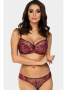 Комплект Ewa Bien Sansa - бюстгальтер с мягкой чашкой B103 и бразилианки C322 Бордо-золотой