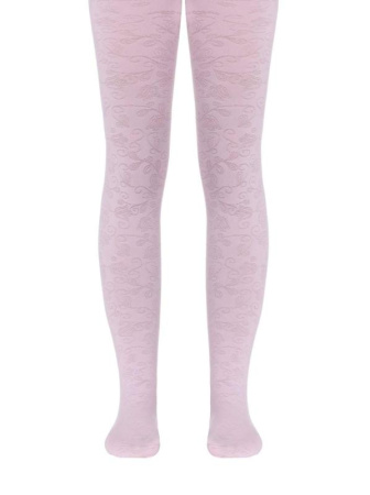 Колготки з квітковими візерунками ROSANNA, р. 116-122, light pink