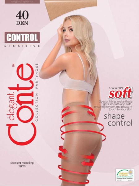 Колготки з втягуючими видовженими шортиками Control 40 Lycra, р. 4, Natural Колготки з втягуючими видовженими шортиками Control 40 Lycra, р. 4, Natural