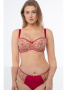 Комплект Samanta Daniela - бюстгальтер с мягкой чашкой A142 и полные трусики B400 Красно-телесный
