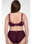 Комплект Samanta Perla - бюстгальтер с мягкой чашкой A922 и полные трусики B400 Баклажан