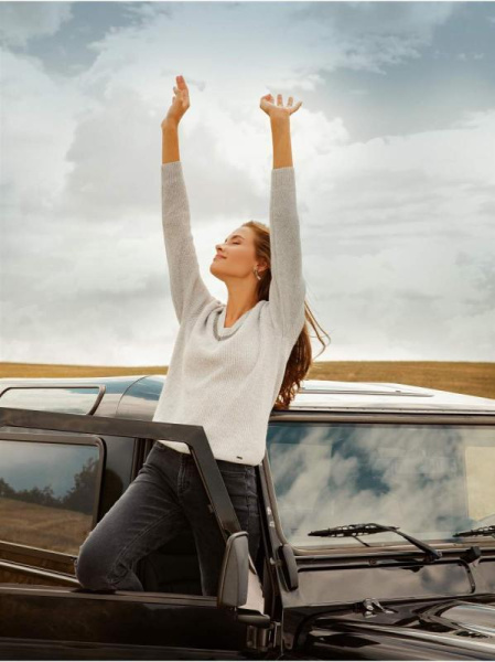 Eco-friendly джинсы Relaxed Mom с высокой посадкой CON-137B