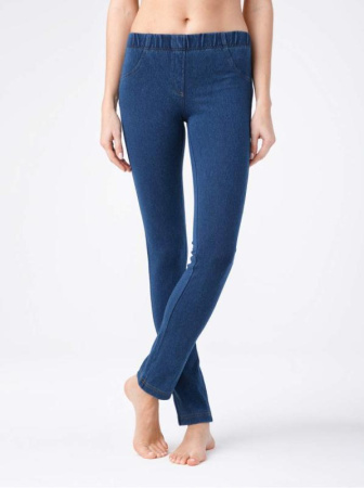 Моделирующие джеггинсы из денима MUZA, р.164-90, dark blue