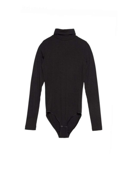 Базовая боди-водолазка из вискозы в рубчик LBD 1154