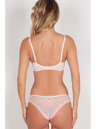Комплект Samanta Holly - бюстгальтер с мягкой чашкой A122 и бразилианки M300 Розовый-мокко