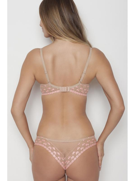 Комплект Samanta Amor - бюстгальтер с мягкой чашкой A122 и бразилианки M300 Телесно-розовый