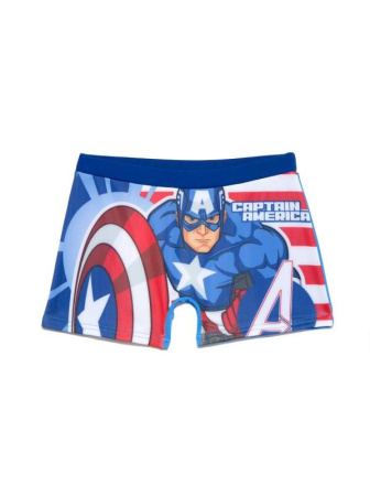 Плавки CAPTAIN AMERICA с рисунками Marvel || Купальні труси хлоп. DW CAPTAIN AMERICA, р.52-45 (98), brave blue