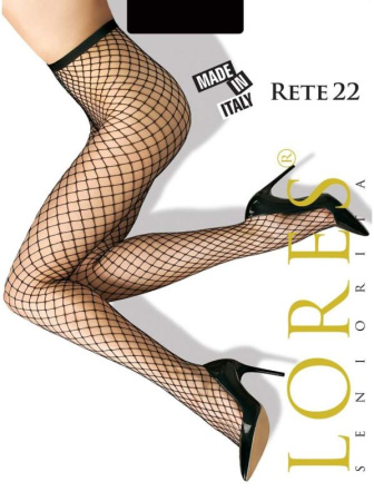 Колготки в крупную сетку LORES Rete 22, 1/2, nero(чёрный)