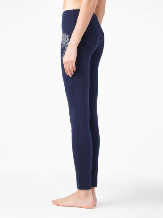 Ультраэластичные джеггинсы с металлическим рисунком LORE || Ультраэластичные джеггинсы с металлическим рисунком LORE