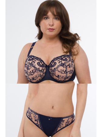 Комплект Samanta Hazel - бюстгальтер с мягкой чашкой A922 и бразилианки M300 Сине-телесный