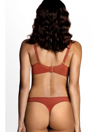 Комплект Ewa Bien Naria - бюстгальтер с мягкой чашкой B103 и стринги C200 Рыжий || Комплект Ewa Bien Naria - бюстгальтер с мягкой чашкой B103 и стринги C200 Рыжий