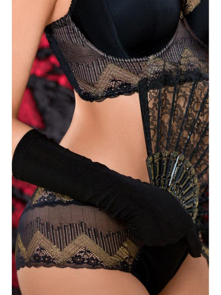 Полные трусики Ava Gatsby AV 1789  Черно-золотой