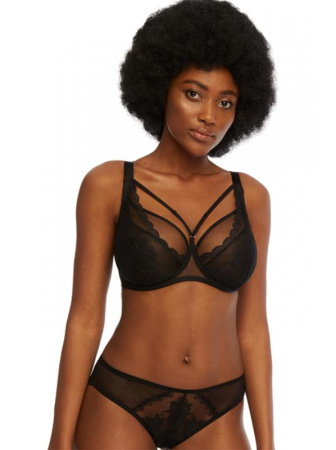 Комплект Kinga Alice - бюстгальтер с мягкой чашкой SC-931 и бразилианки B-768/3 Черный