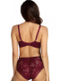 Комплект Ewa Bien Jasmin - бюстгальтер с мягкой чашкой B139 и полные трусики C124 Бургундово-бежевый || Комплект Ewa Bien Jasmin - бюстгальтер с мягкой чашкой B139 и полные трусики C124 Бургундово-бежевый