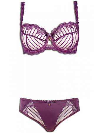 Комплект Samanta Papilio - бюстгальтер с мягкой чашкой A122 и полные трусики B300 Бургунд || Комплект Samanta Papilio - бюстгальтер с мягкой чашкой A122 и полные трусики B300 Бургунд