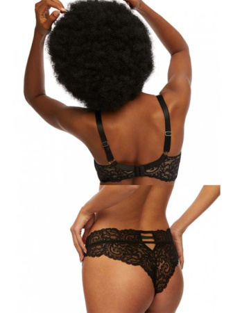 Комплект Kinga Raven - бюстгальтер с мягкой чашкой SC-820 и бразилианки B-818/3 Черный || Комплект Kinga Raven - бюстгальтер с мягкой чашкой SC-820 и бразилианки B-818/3 Черный