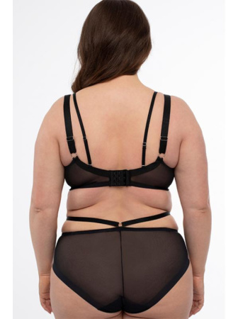 Комплект Samanta Antinea - бюстгальтер с мягкой чашкой A922 и полные трусики B400 Черно-телесный