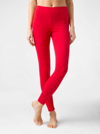 Моделирующие джеггинсы с высокой посадкой INSTYLE, р.170-98, red