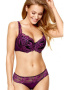Комплект Kinga Grace - бюстгальтер push up PU-706 и стринги S-706/1 Черно-фиолетовый || Комплект Kinga Grace - бюстгальтер push up PU-706 и стринги S-706/1 Черно-фиолетовый