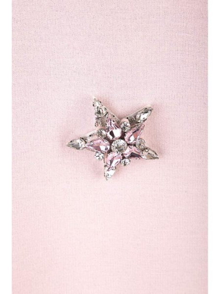 Джемпер с мерцающим блеском и брошью 837 Джемпер с мерцающим блеском и брошью 837