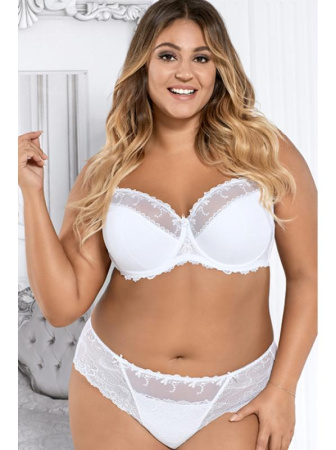 Комплект Ava Novato - бюстгальтер полумягкий AV 1030 и бразилианки AV 1030/b Белый