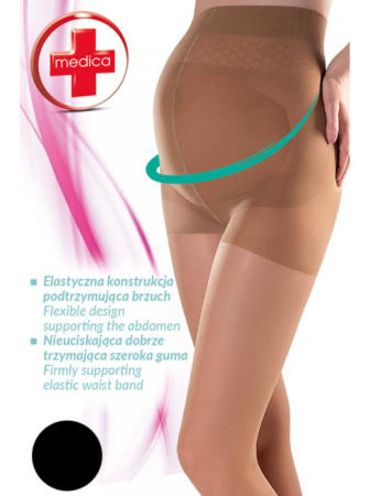 Колготки Gabriella Mamma 20 den с уплотненными трусиками Черный