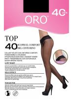 Колготки ORO Top 40 den без трусиковой части и с заниженной талией Черный