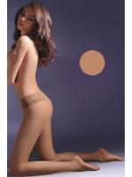 Колготки Gabriella Hipsters exclusive 20 den без трусиковой части и с заниженной талией Насыщенный загар