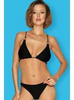 Купальник раздельный Obsessive Mauritia - бюст с мягкой чашкой и бразилианки Черно-золотой