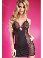 Комплект LivCo Corsetti Rosanne Черно-малиновый