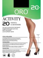 Колготки ORO Activity 20 den с уплотненными шортиками и профилактическим массажем Черный
