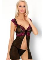 Комплект LivCo Corsetti Casarann Черно-малиновый