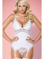 Комплект Obsessive 810-COR-2 corset Белый